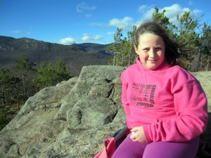 Summit of Owls Head with Brigid.