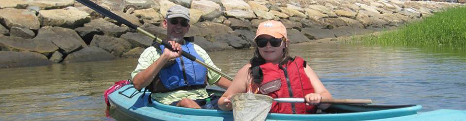 Jack and Brigid Downs in the kayak